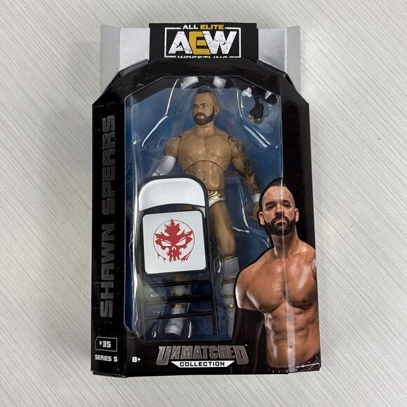 AEW Unmatched Series 5 - Shawn Spears #35 Action Figure WWE Jazwares NEW - Picture 1 of 6